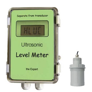 Sensor de nivel ultrasónico con indicador remoto