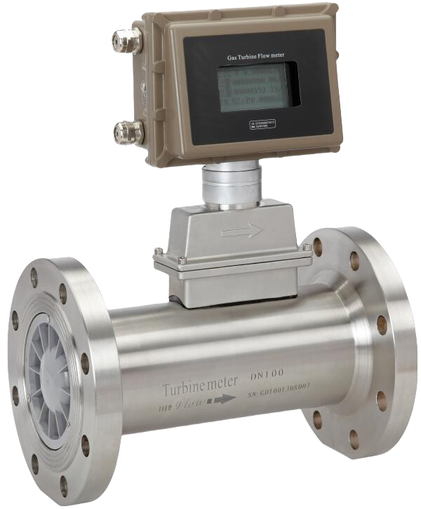 Medidor de flujo de turbina de gas