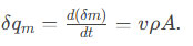 caudal másico incremental incremental mass flow rate