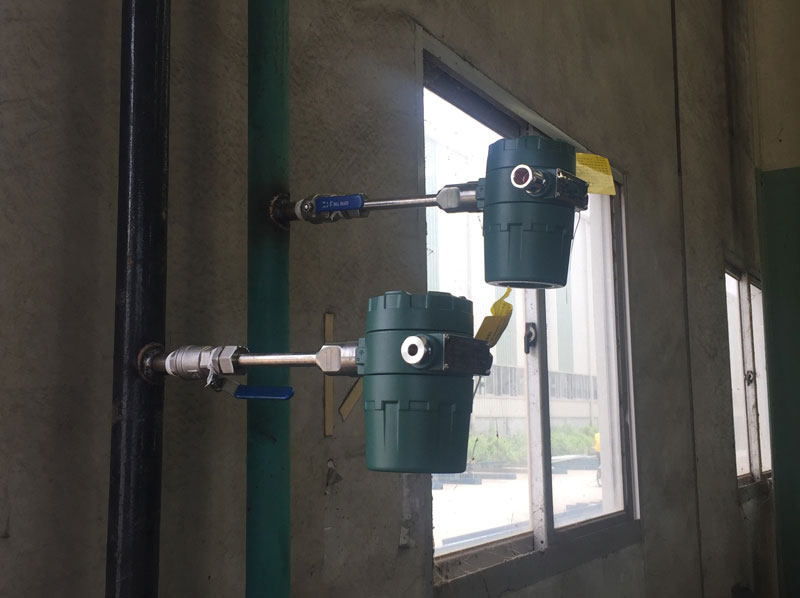 Medidor de flujo de aire en funcionamiento air flow meter working