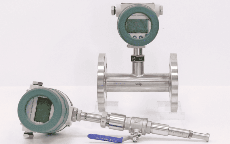 Medidor de flujo másico térmico de inserción o en línea para gas N2 insertion or inline thermal mass flow meter for N2 gas