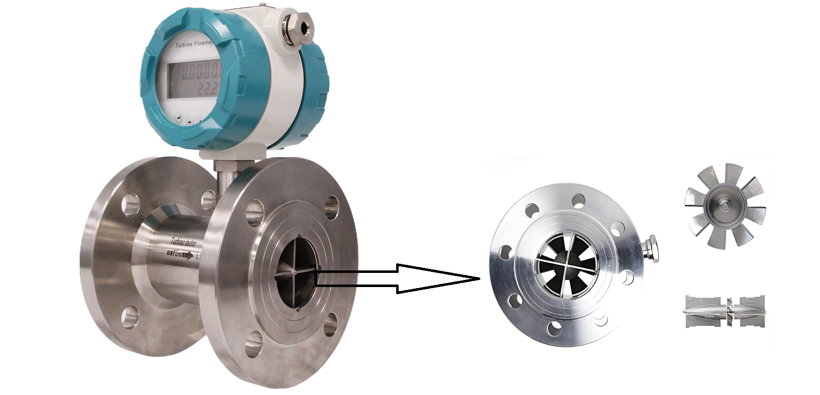 turbine flow meter for oil