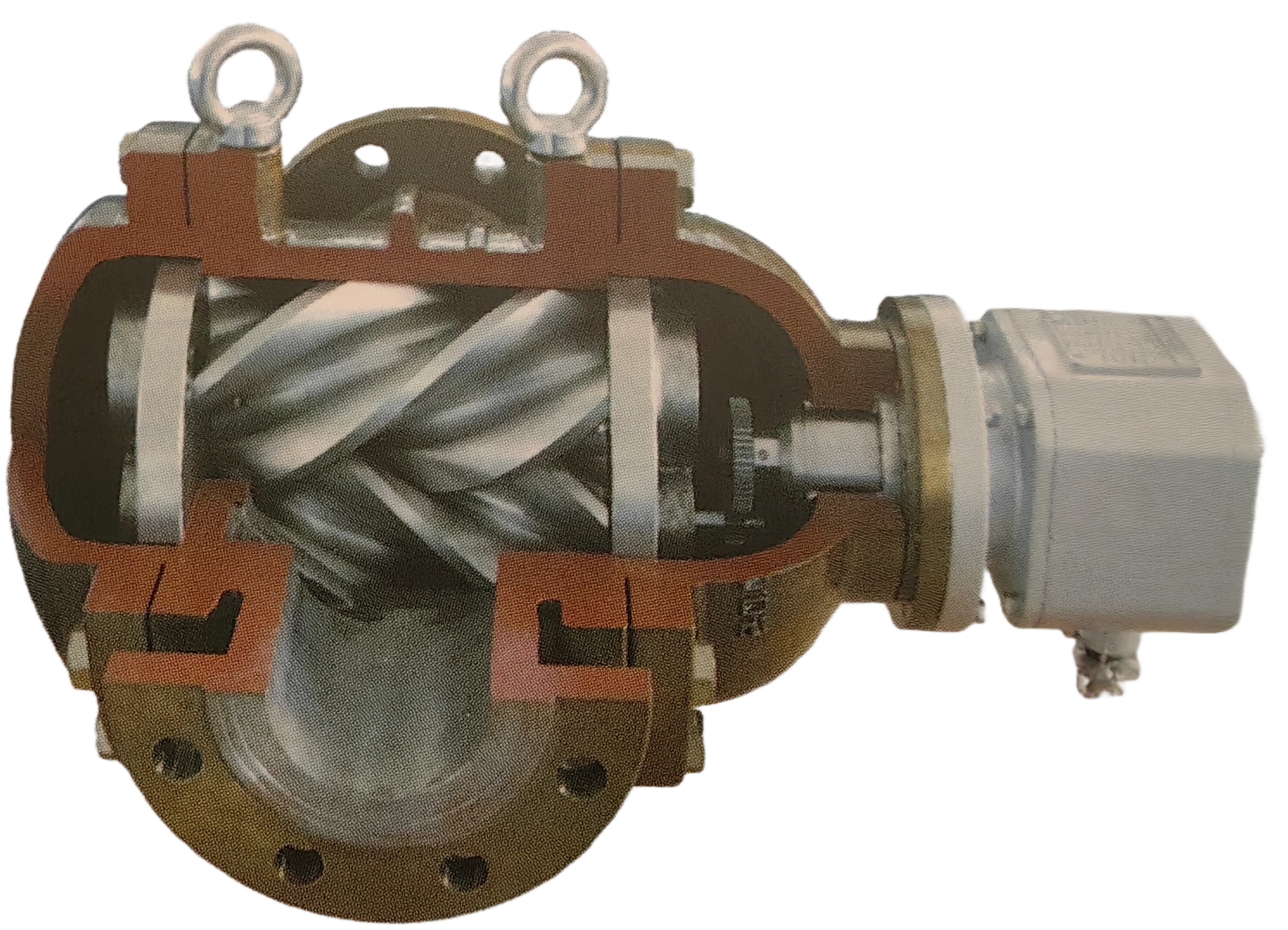 12-inch (DN300) helical gear positive displacement flow meter for oil and fuel
