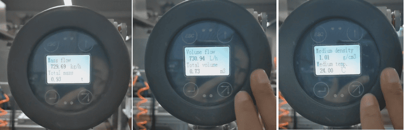 Medidor de caudal Oriolis para medición de caudal de lodos oriolis flow meter for slurry flow measurement