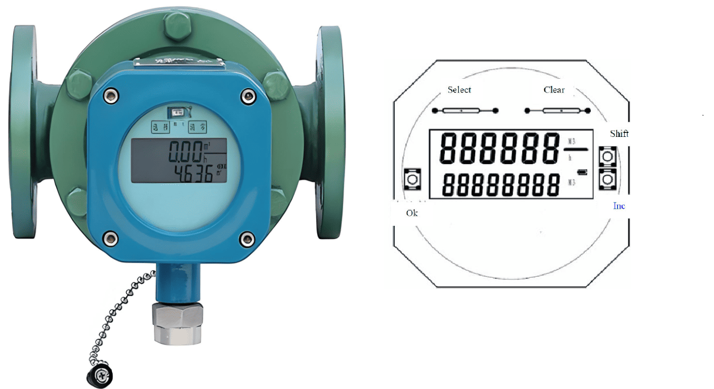 Digital positive displacement flow meter RS485