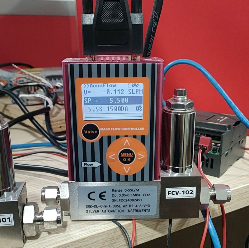 microcaudalímetro de gas