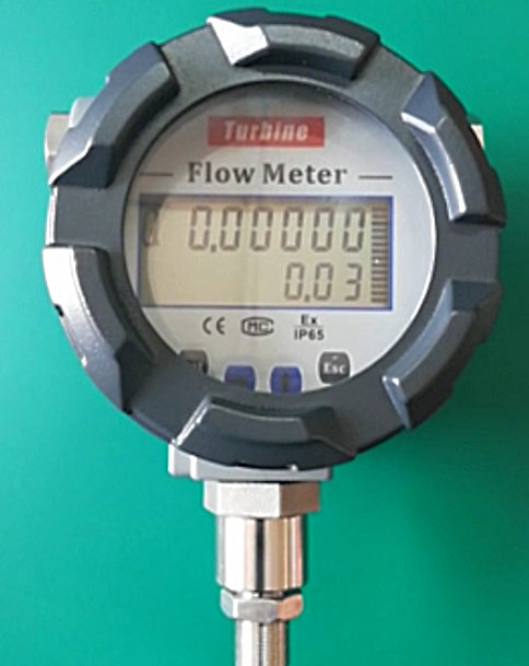 Medidor de caudal de turbina digital con pantalla digital Digital turbine flow meter with digital display